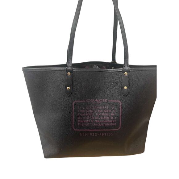 Sold!!! Coach Reversible City Tote In Signature Canvas With Moon Print - Picture 6 of 8